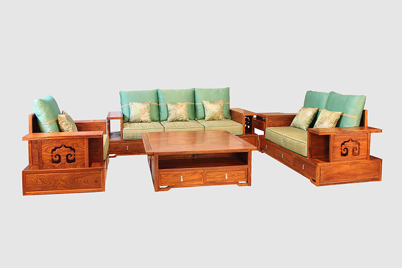 惠济中式实木沙发简直太美了