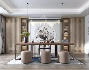惠济新中式风格茶室如何规划设计